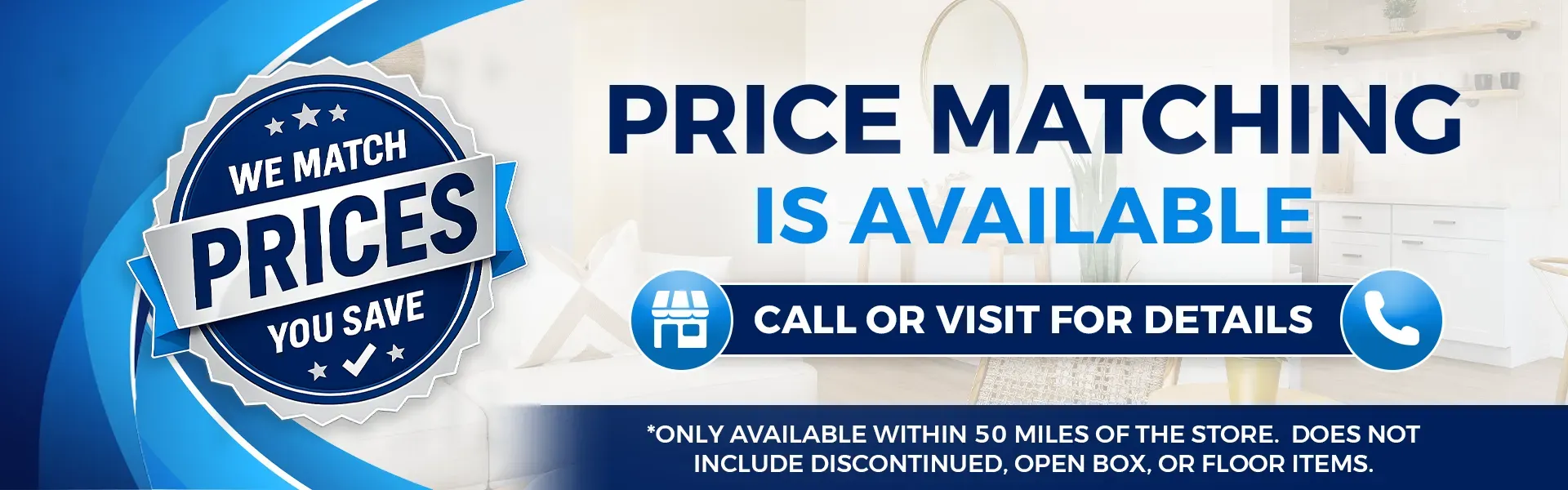 Price Matching Available